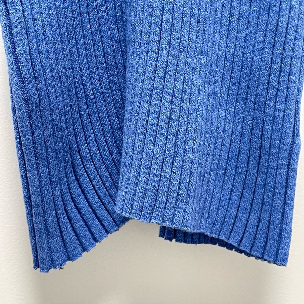 JS71 Mykonos Ribbed Polo Short Sleeve Blue Mini Dress Size Small - Picture 5 of 14